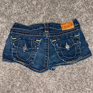 True Religion denim shorts size 26